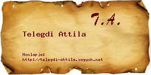Telegdi Attila névjegykártya