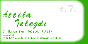 attila telegdi business card
